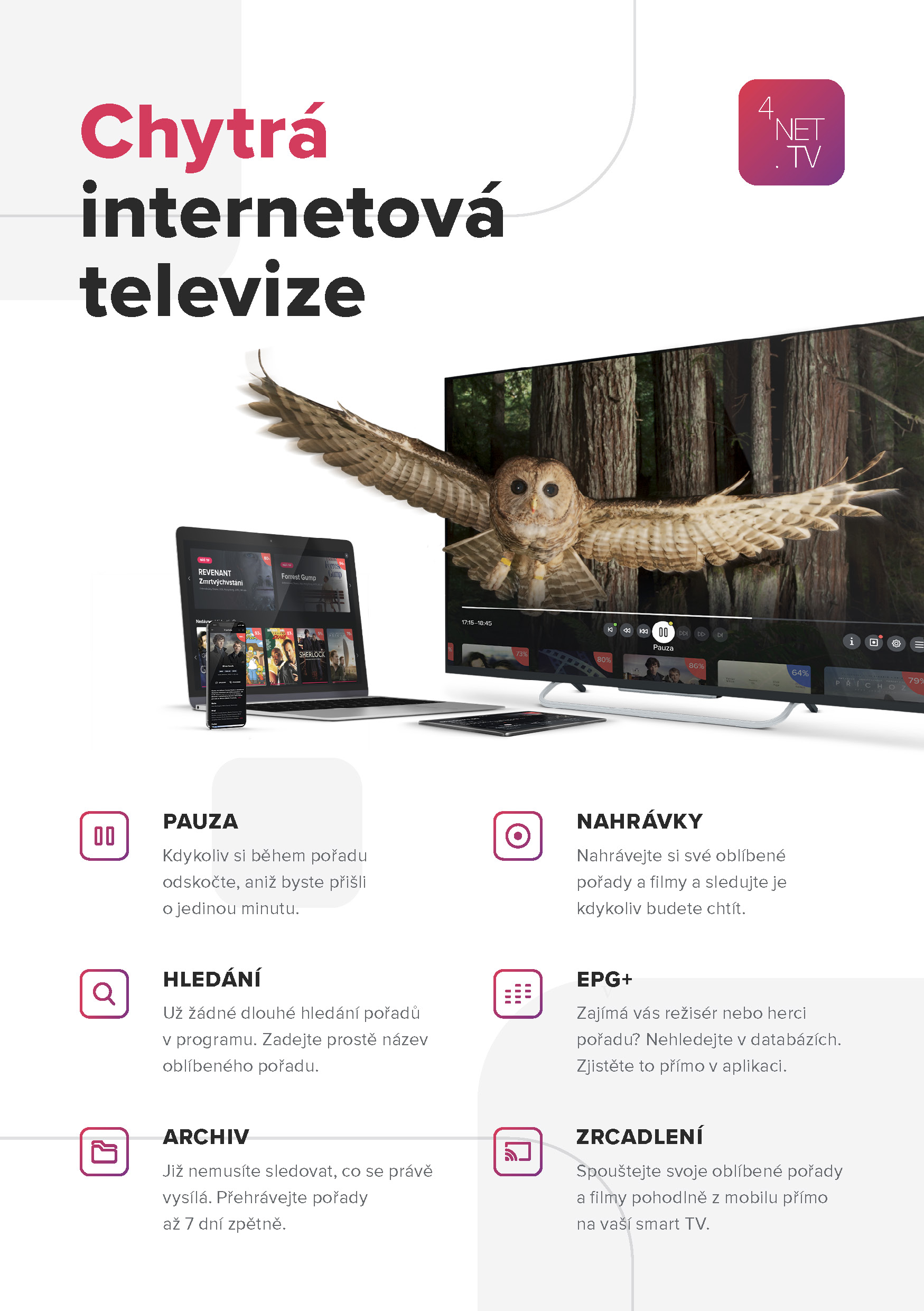 Chytrá internetová televize na 1 rok ZDARMA