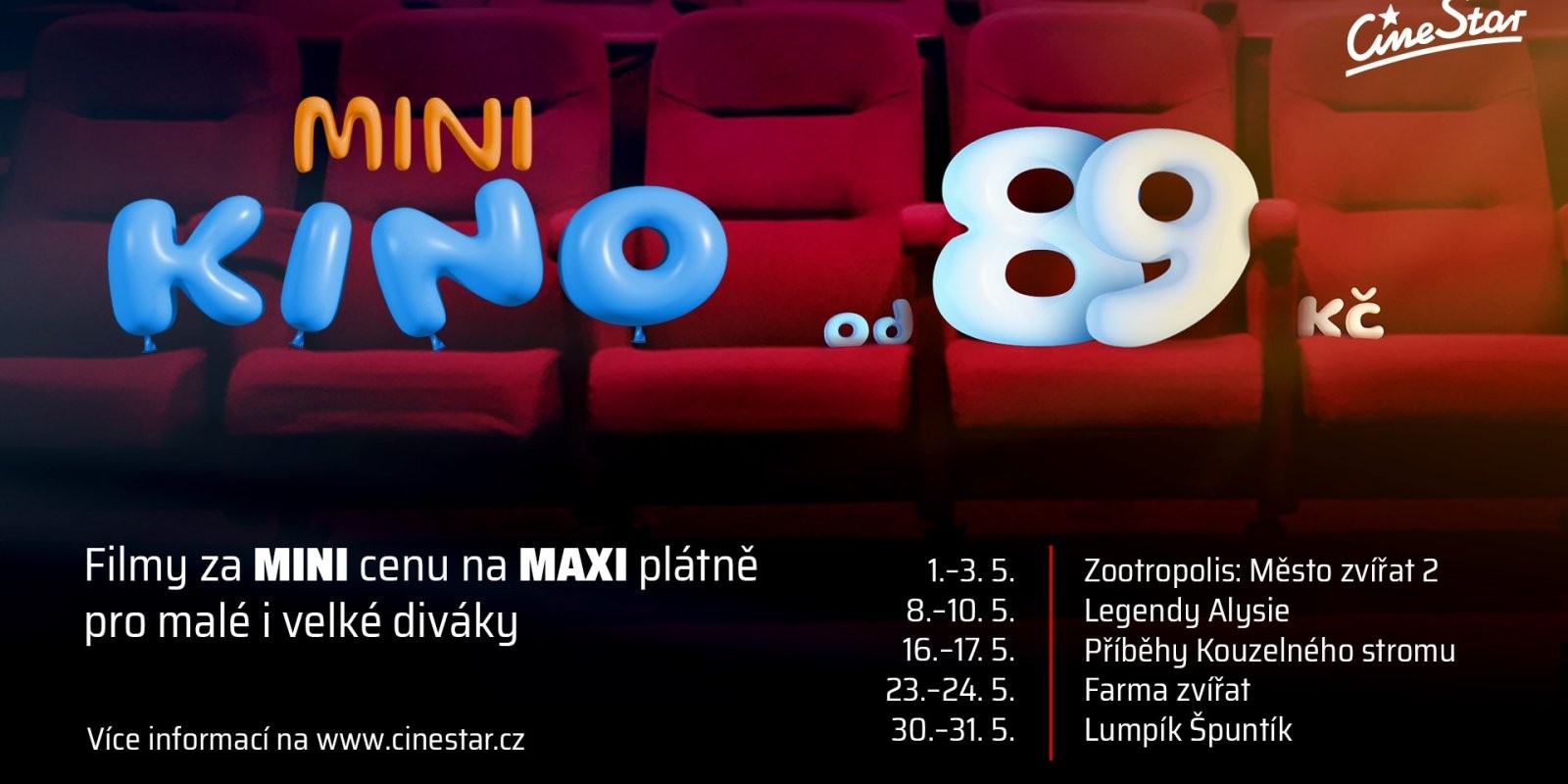 Minikino květen 2026