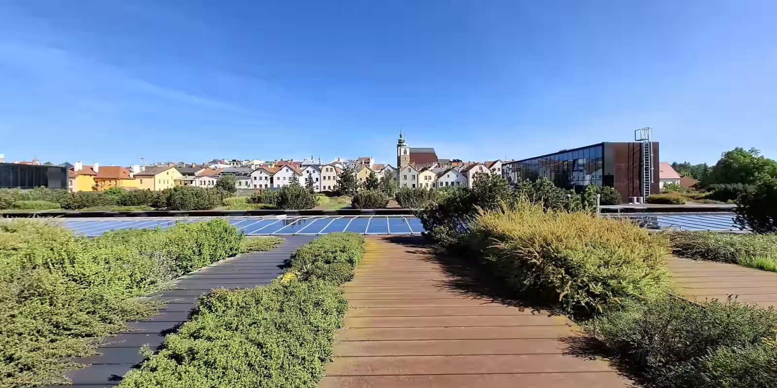Po střeše Cityparku za krásnými jihlavskými výhledy