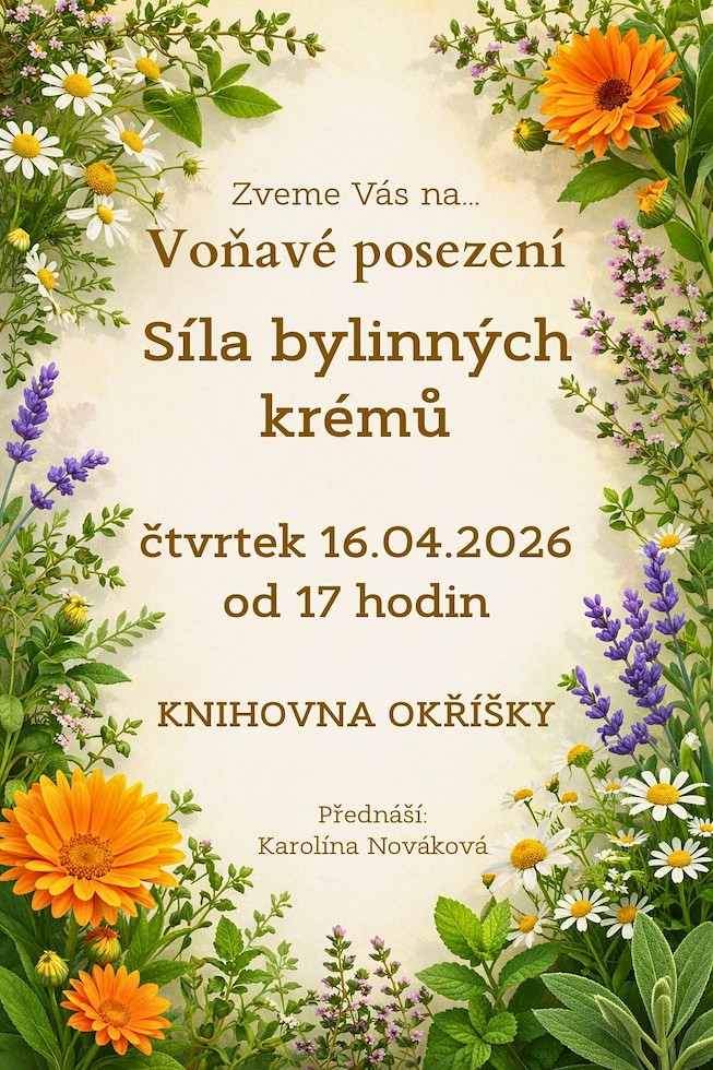 Voňavé posezení "Síla bylinných krémů"