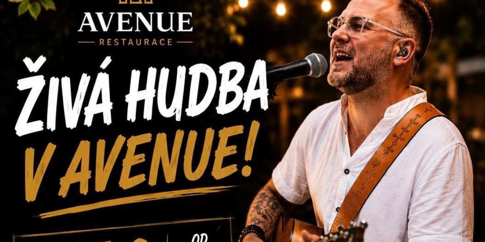 Živá hudba v Avenue: Bolek Vjaclovský