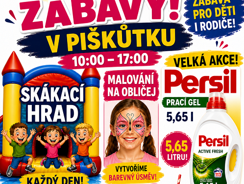 TENTO VÍKEND  PLNÝ ZÁBAVY  V PIŠKŮTKU