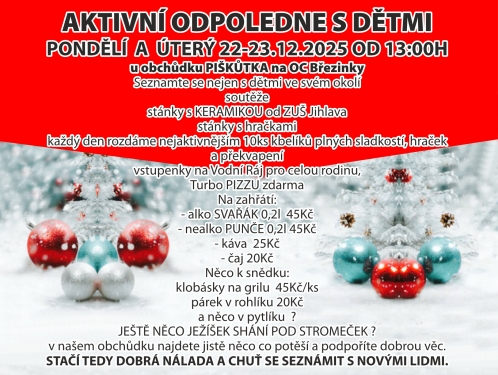 AKTIVNÍ ODPOLEDNE S DĚTMI
