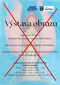 POZOR ZRUŠENO!! Výstava obrazů Evy Zdenekové