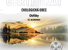 Stříbrný certifikát Ekologické obce pro Okříšky