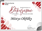 Poděkování Oblastní charity Třebíč