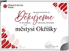 Poděkování Oblastní charity Třebíč