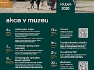 Program akcí Muzea Vysočiny Třebíč v dubnu 2026