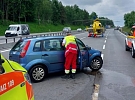 Dnes došlo po půl dvanácté na dálnici v úseku km 97,5 ve směru na Prahu k dopravní nehodě.