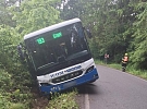 Dopravní nehoda autobusu u obce Okrouhlička